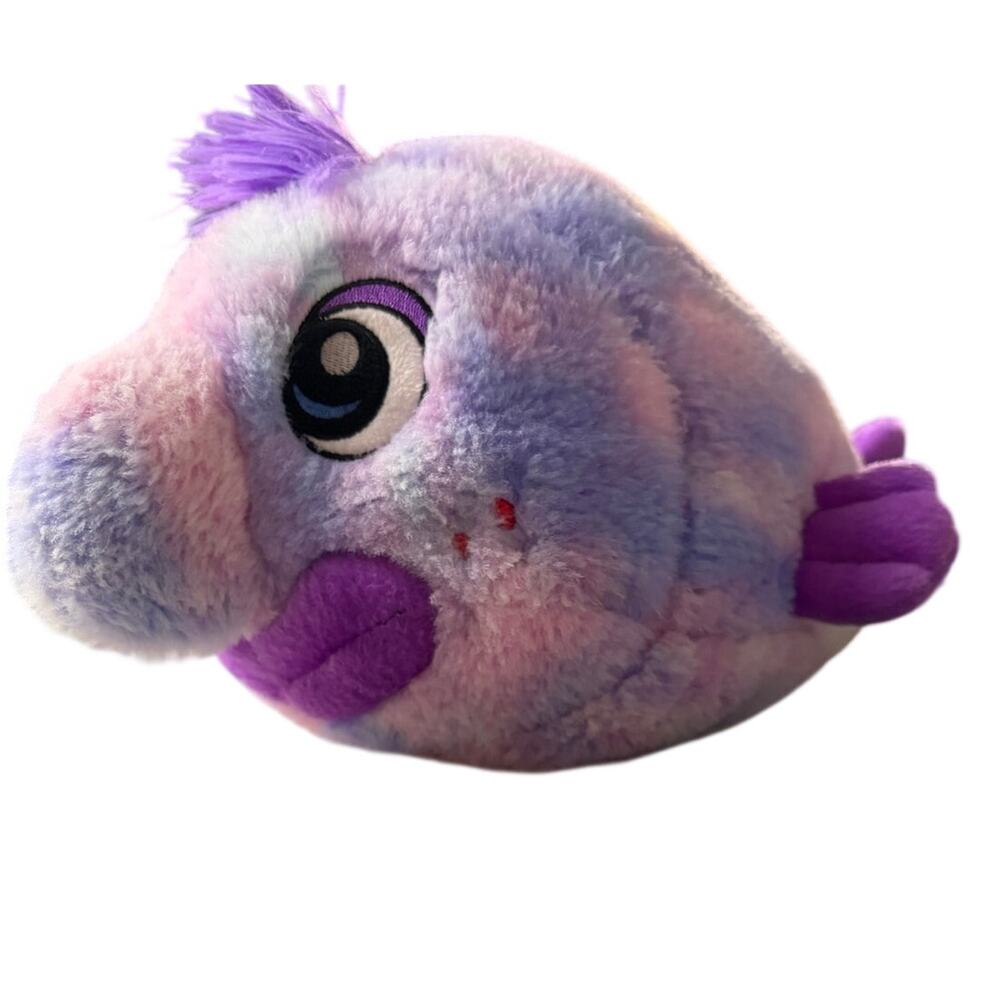 Classic Toy Co Inc. Vintage Purple Tie Dye Blob Fish 10"